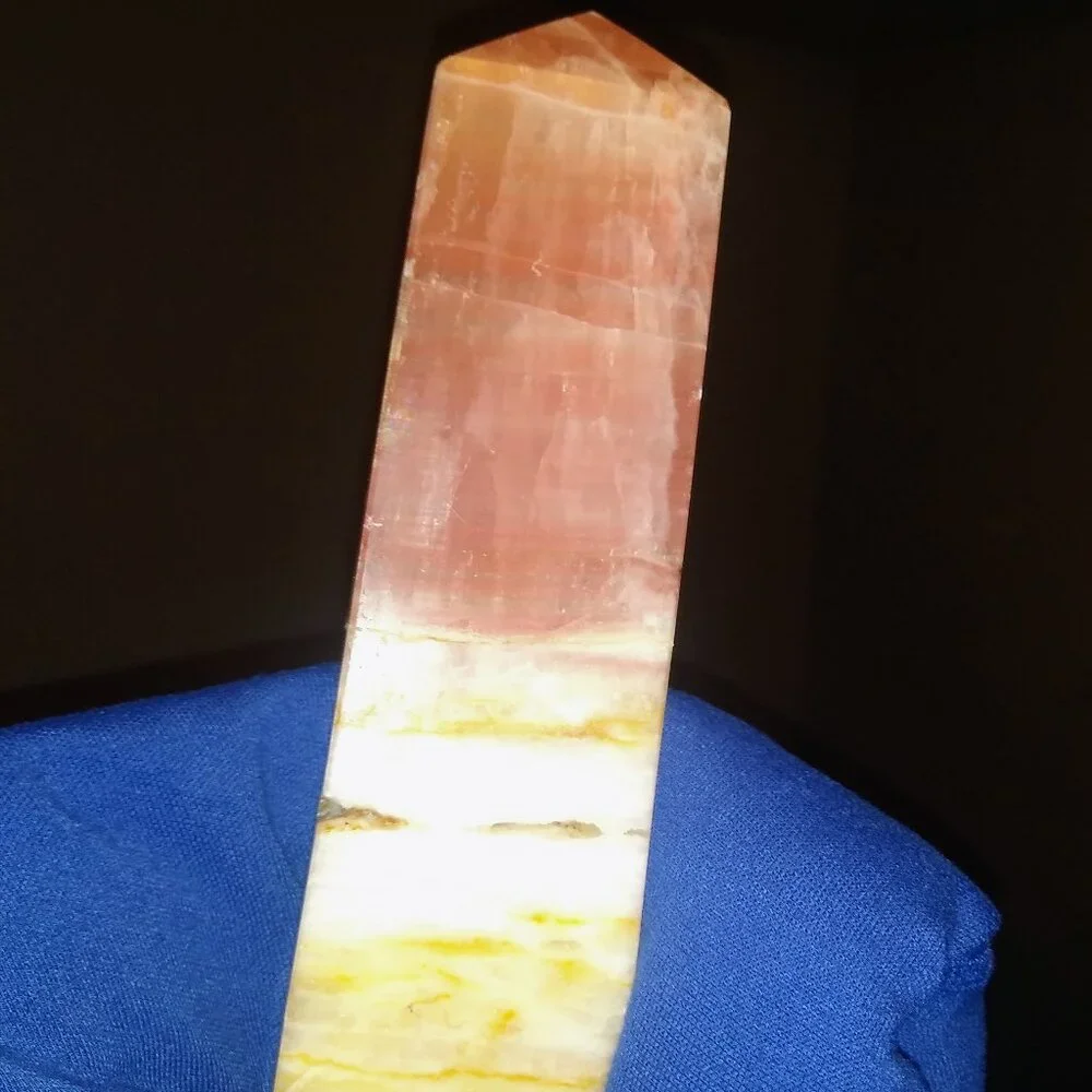 11in Rose Calcite Tower - Picture 4 of 4